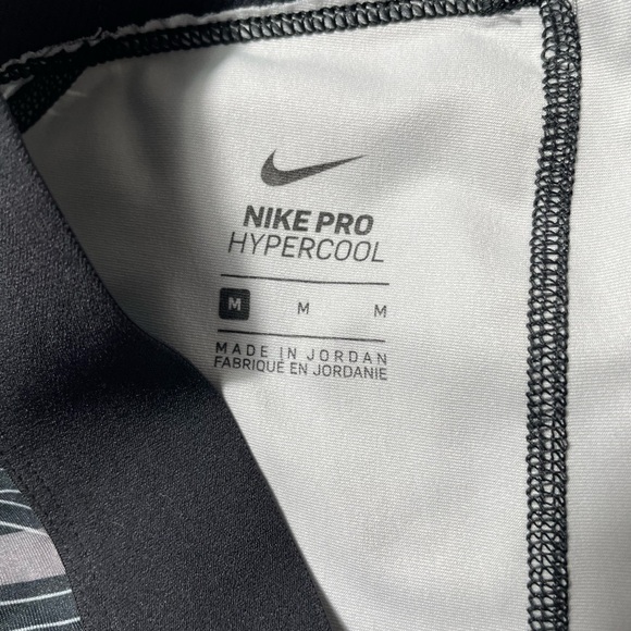 Nike Pro Hypercool Leggings Womens Medium Mesh Panels Gray Athletic running Gym - Picture 8 of 8